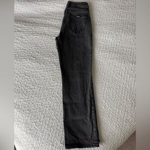 ROLLA'S High Rise Straight Black Jeans